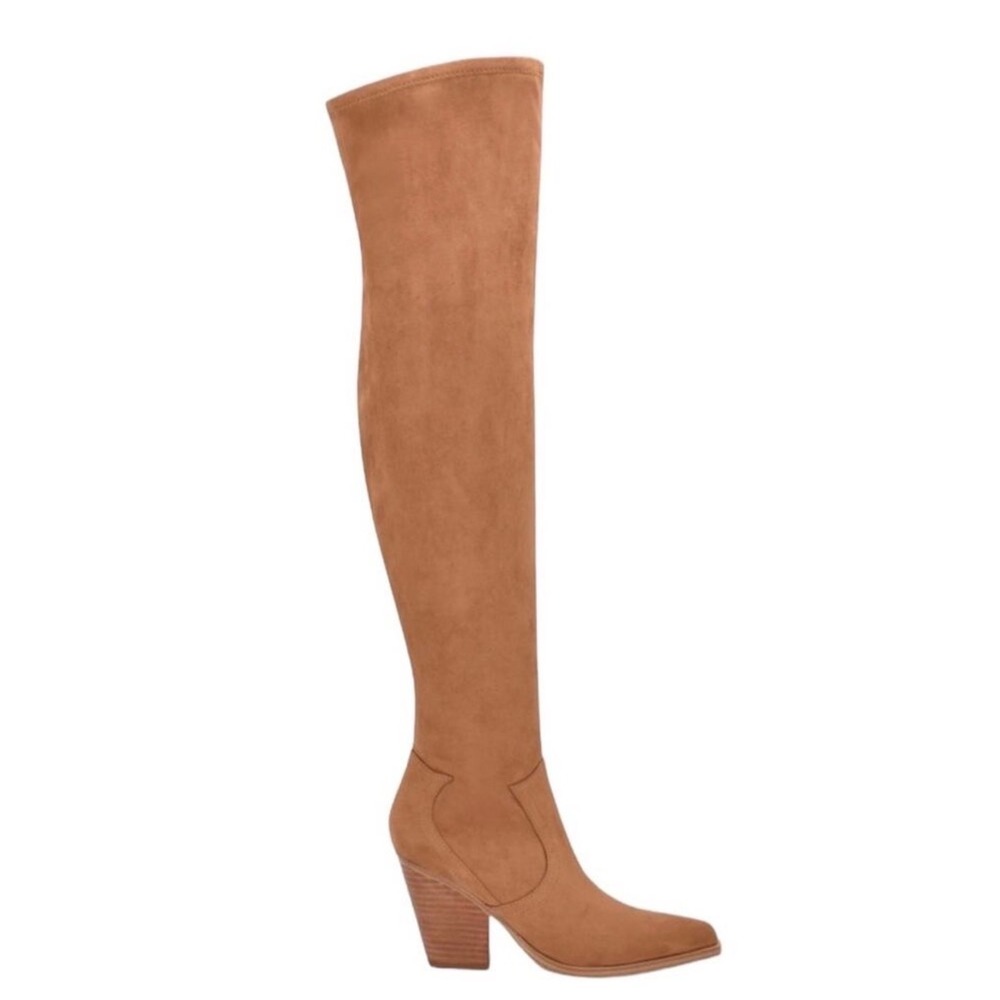 Marc Fisher Gwyneth Over the Knee Camel‎ Brown Boots Sz 9 New